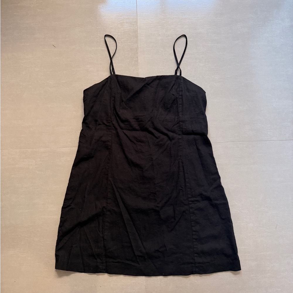 GAP Black Mini Dress with Spaghetti Straps